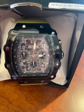 Ativa Men's Olive Green Sport Watch with Black Case